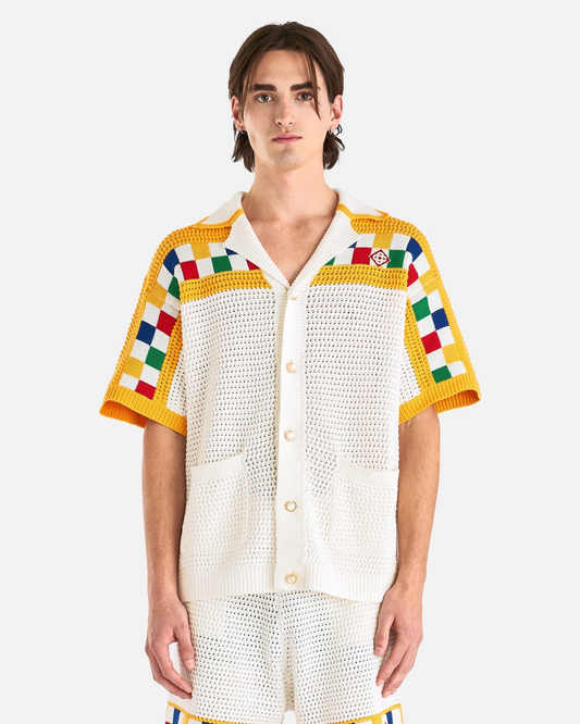 Ensemble maille coloré – style rétro chic